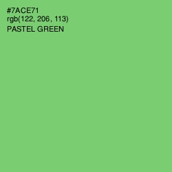 #7ACE71 - Pastel Green Color Image